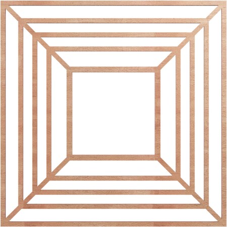 Ekena Millwork Raven Wood Fretwork Pierced Ceiling Medallion, Cherry, 22"OD x 8 1/8"ID x 3/8"T CMWP22X22X0375RACH